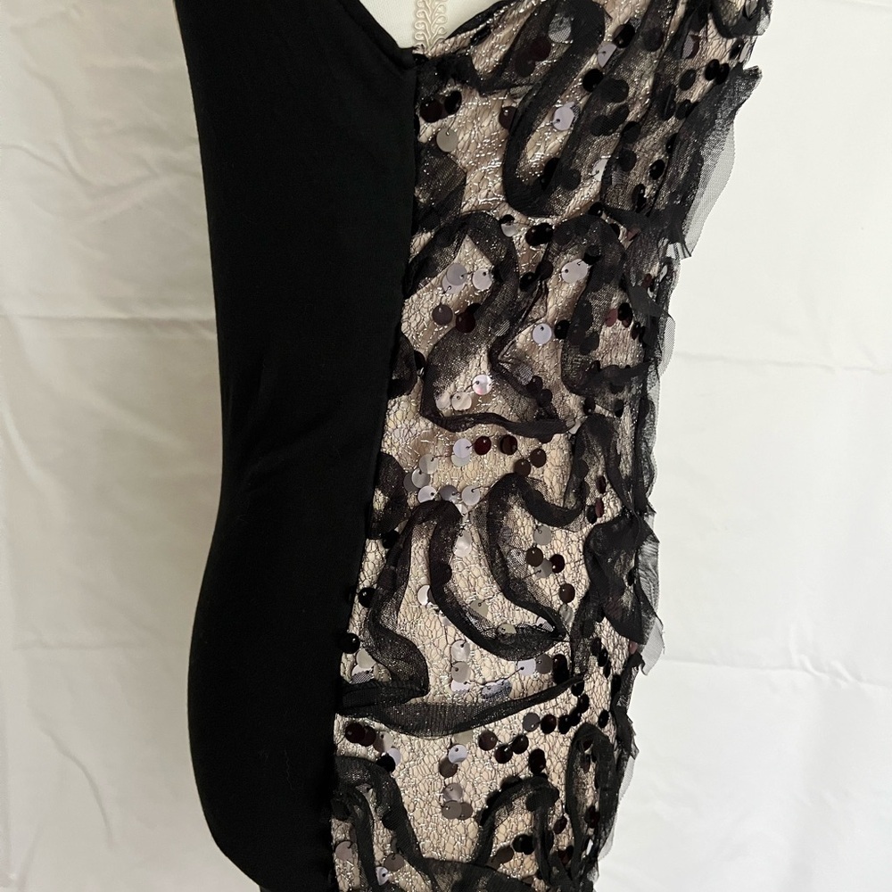Ya Los Angeles Black Cream Mini Dress - Picture 12 of 12